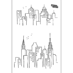 Stickers De Transfert|Stickers & Embellissements*Draeger Paris Sticker Transfert New York skyline