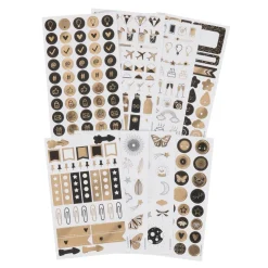 Stickers Muraux|Stickers D'organisation*Draeger Paris Stickers autocollants - Icônes noir & or - 300 pièces