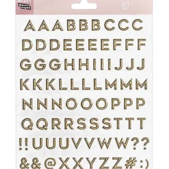 Stickers Muraux|Stickers Pour Enfants*Draeger Paris Stickers autocollants Alphabet doré