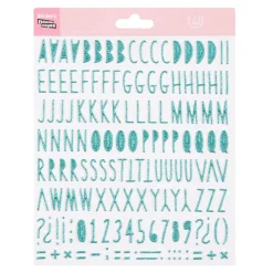 Stickers Muraux|Stickers D'organisation*Draeger Paris Stickers autocollants Alphabet bleu turquoise