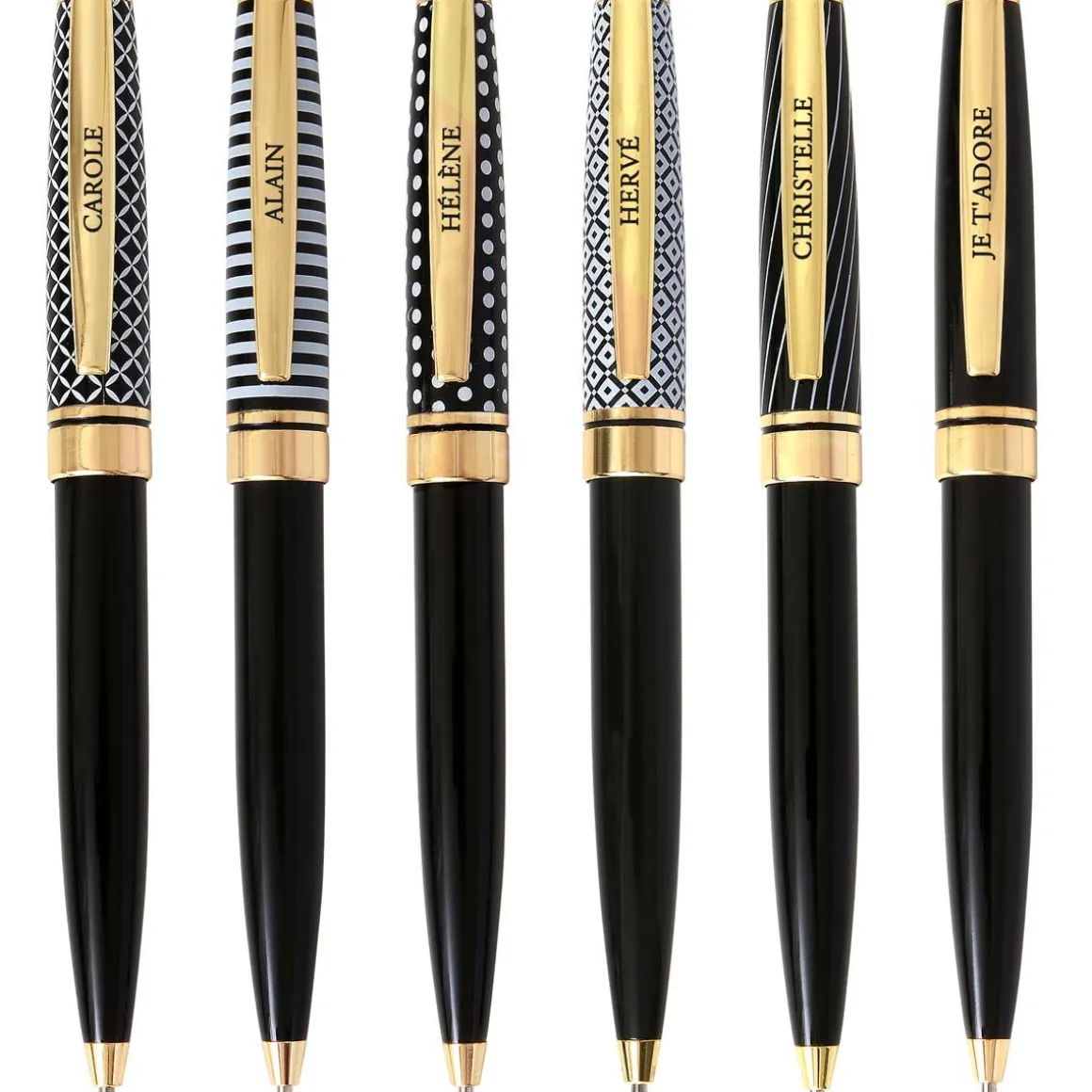 Stylos Personnalisés*Draeger Paris stylo bille noir rétractable Mon meilleur ami