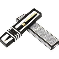 Stylos Personnalisés*Draeger Paris Stylo personnalisé initiale Black & Gold