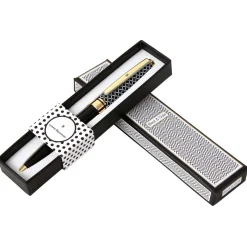 Stylos Personnalisés*Draeger Paris Stylo personnalisé initiale Black & Gold