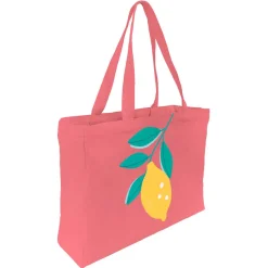 Vacances & Voyages|Sac Tote Bag*Draeger Paris Tote bag coton imprimé citron