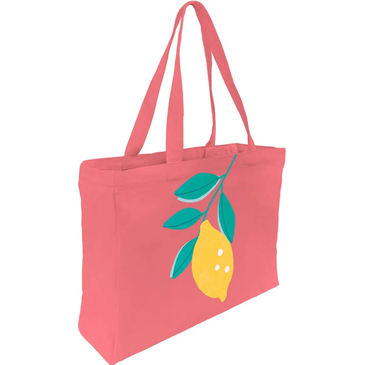 Vacances & Voyages|Sac Tote Bag*Draeger Paris Tote bag coton imprimé citron